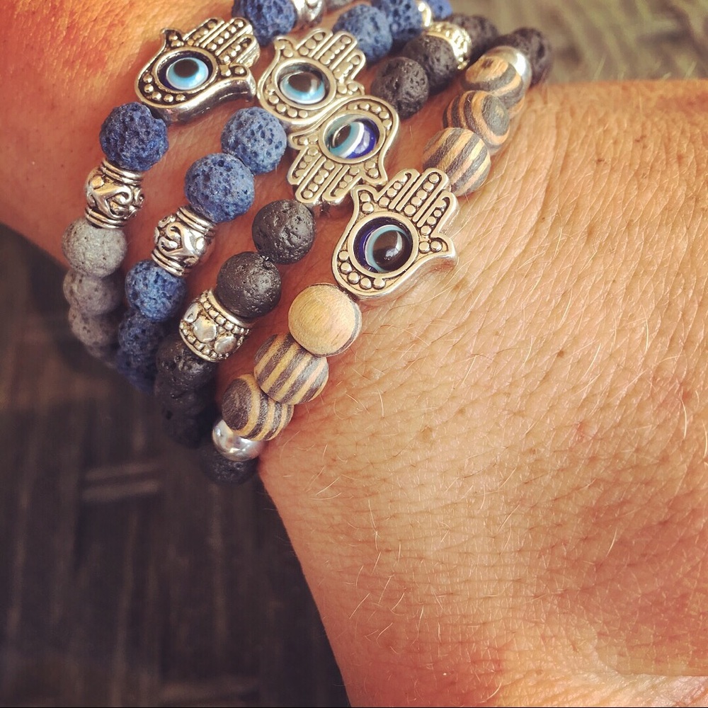 Evil Eye Essential Oil Diffuser Bracelet(s)